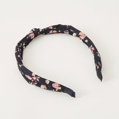 Floral Print Knotted Hairband