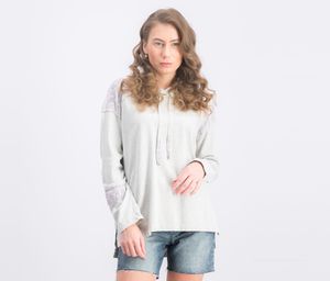 Womens Embellished Hoodie Sweatshirt  Frosty