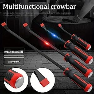 1pc Tire Repair Tools Pry Bar With Strike Caps,CR-V Long Tire Crowbar,Non-Slip Handle Prying, Tire Levers For Automotive, Demolition Lightinthebox