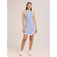 Women's Golf Dress Denim Blue Sleeveless Dress Ladies Golf Attire Clothes Outfits Wear Apparel - thumbnail