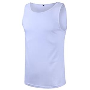 Men's Tank Top Vest Top Undershirt Sleeveless Shirt Plain Crew Neck Sports  Outdoor Athleisure Sleeveless Clothing Apparel Fashion Streetwear Muscle miniinthebox