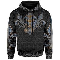 Men's Unisex Pullover Hoodie Sweatshirt Hooded Graphic Prints Print Sports  Outdoor Daily Sports 3D Print Basic Streetwear Hoodies Sweatshirts  Long Sleeve Black miniinthebox - thumbnail