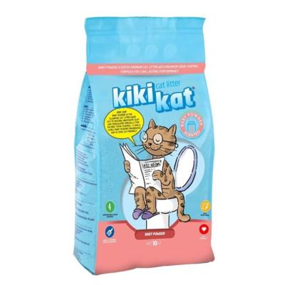 Kiki Kat White Bentonite Clumping Cat Litter Baby Powder 20 L Kiki Kat White Bentonite Clumping Cat Litter Baby Powder 20 L