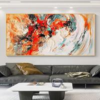 Hand painted Original Painting Acrylic Colorful Oil Painting Original Abstract Wall Art Contemporary Painting Canvas Home Wall Decor Lightinthebox - thumbnail