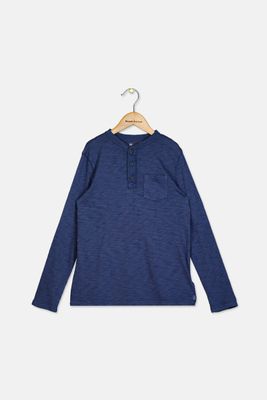 Kids Boys Long Sleeve T-Shirt  Navy