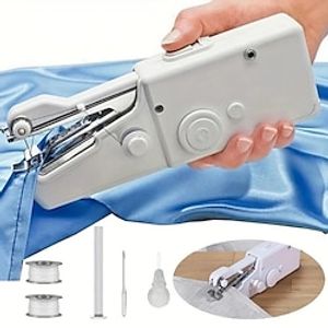 Handheld Sewing Machine Mini Sewing Machines,Portable Sewing Machine Quick Handheld Stitch Tool For Fabric, Cloth, Clothing (battery Not Included) Lightinthebox