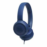 JBL Tune 500 Blue Wired On-Ear Headphones - thumbnail