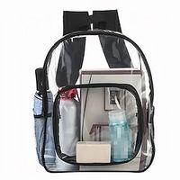 Clear Transparent Backpack See Through Backpacks Transparent Clear Large Bookbag for School Work Stadium Security Lightinthebox - thumbnail