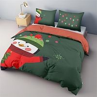 Christmas Animals Duvet Cover Set, 32 Pieces Comforter Cover With Zipper Closure Soft Microfiber Festival Bedding Gifts Christmas Decoration For Home Lightinthebox - thumbnail