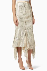 Aquila Skirt in Floral Jacquard