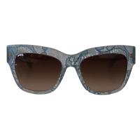 Dolce Gabbana Elegant Lace-Trimmed Gradient Sunglasses (GLA1174)
