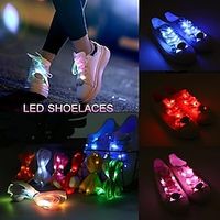 1 Pair LED Sport Shoe Laces Luminous Shoe Laces Glow Shoe Strings Round Flash Light Shoelaces miniinthebox - thumbnail