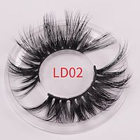 Mink False Eyelashes 25mm Lengthened Mink Hair False Eyelashes 5D Multi-layer Exaggerated Stereoscopic Eyelashes Lightinthebox - thumbnail