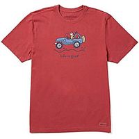 Men's Unisex Tees T shirt Hot Stamping Graphic Prints Car Plus Size Print Short Sleeve Casual Tops 100% Cotton Basic Designer Big and Tall Red miniinthebox - thumbnail