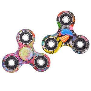 Graffiti Camouflage Fidget Hand Spinner ADHD Austim Rotating Fingertips Fingers Gyro Reduce Stress