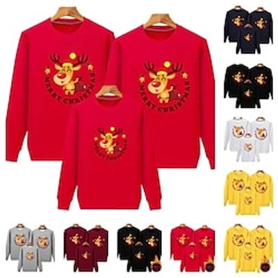 Family Christmas Sweatshirt Graphic Cute Christmas Pajamas Sport Print Wine Red Plus velvet red Plus velvet yellow Adorable Matching Outfits Lightinthebox Family Christmas Sweatshirt Graphic Cute Christmas Pajamas Sport Print Wine Red Plus velvet red Plus velvet yellow Adorable Matching Outfits Lightinthebox