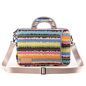 13.3 Inch Laptop / 14 Inch Laptop / 15.6 Inch Laptop Sleeve / Shoulder Messenger Bag / Briefcase Handbags Canvas Rainbow / Textured for Men for Women for Business Office Waterpoof Shock Proof miniinthebox
