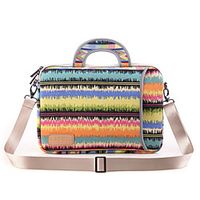 13.3 Inch Laptop / 14 Inch Laptop / 15.6 Inch Laptop Sleeve / Shoulder Messenger Bag / Briefcase Handbags Canvas Rainbow / Textured for Men for Women for Business Office Waterpoof Shock Proof miniinthebox - thumbnail