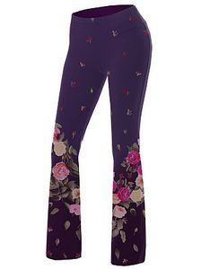 High waist wide leg printed sweatpants yoga pants