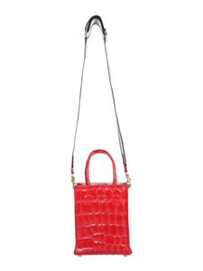Small Red Leather Tote