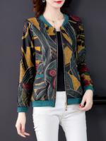 Women's Printed Fashion Jacket Women's Casual Jacket 2020 Autumn Printed Top