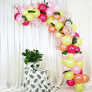 Hawaiian Style Latex Balloon Chain Set Flamingo Series Party Supplies Decoration Lightinthebox