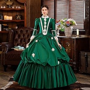 Gothic Victorian Vintage Inspired Medieval Dress Party Costume Prom Dress Princess Shakespeare Women's Cosplay Costume Ball Gown Christmas Party Evening Party Masquerade Dress miniinthebox