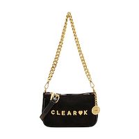 Women's Crossbody Bag Suede Daily Chain Large Capacity Geometric Black Brown Khaki miniinthebox