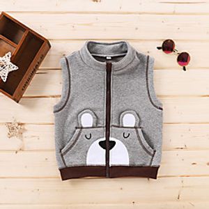 Kids Boys' Blouse Sleeveless Panda Animal Print Gray Children Tops All Seasons Active Regular Fit 3-6 Years Lightinthebox