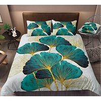 Ginkgo Leaf Duvet Cover Bedding Sets Comforter Cover with 1 Duvet Cover or Coverlet,1Sheet,2 Pillowcases for Double/Queen/King(1 Pillowcase for Twin/Single) miniinthebox - thumbnail