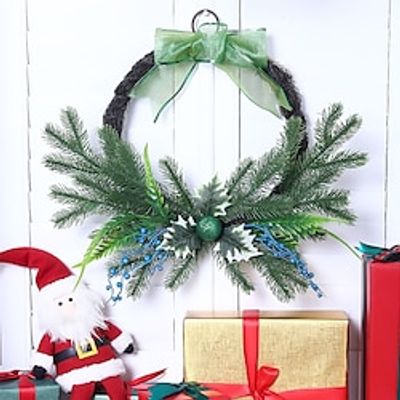 Christmas Wreath Xmas Decorations Front Door Garland for Outdoor Indoor Party Wall Table Home Decor miniinthebox