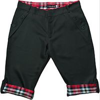 Men's Basic Shorts Bermuda shorts Pants Solid Colored Knee Length Black Khaki Dark Gray Gray miniinthebox - thumbnail