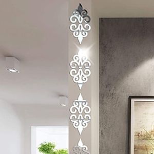10pcs Silver Removable Acrylic Mirror Wall Sticker Decal for Home Living Room Bedroom Decor Art DIY Home Decoration Silver 7X7cmX10pcs miniinthebox