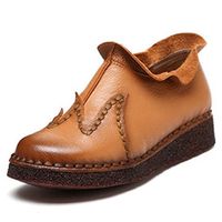 SOCOFY Retro Leather Boots