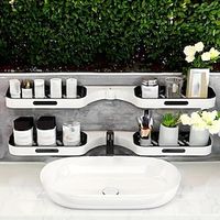 Multifunctional Corner Storage Rack In The Bathroom, Kitchen, Bathroom Supplies, Rotatable Wall Mounted Storage Rack Lightinthebox - thumbnail