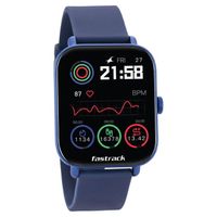 Fastrack Reflex Vox 2 Smart Watch with BT Calling Large 1.8 Bright HD Display Music Storage AI Voice 50 With Sports Modes 100 With Watchfaces BP Monitor 24x7 HRM SpO2 Upto 5 Day Battery - Blue