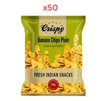 Crispy Banana Chips Plain 200gm Pack of 50
