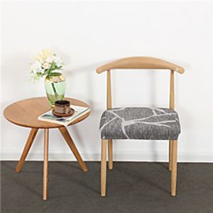 1 Piece Dining Chair Seat Covers, Stretch Fitted Dining Room Upholstered Chair Seat Cushion Cover, Removable Washable Furniture Protector Slipcovers miniinthebox