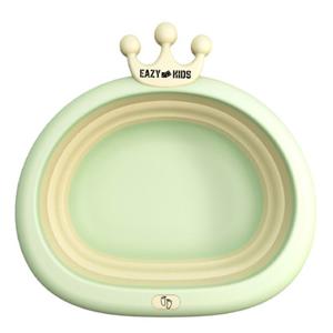 Eazy Kids Collapsible Royal Wash Basin For Baby - Green EZ_RWB_GR