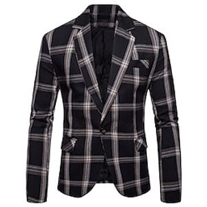 Gentleman Kingsman Retro Vintage Roaring 20s 1920s Lapel Collar Blazer Men's Costume Vintage Cosplay Party / Evening Long Sleeve Coat Masquerade miniinthebox