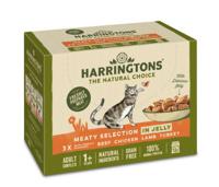 Harringtons Meat in Jelly Wet Cat Food Multipack, 12 Pouches