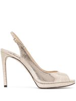 Jimmy Choo Nova 100mm lizard-effect sandals - GOLD - thumbnail