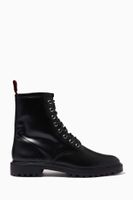 Combat Ankle Boots in Leather Combat Ankle Boots in Leather