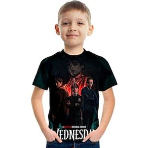 Wednesday Adams T-Shirt Fashion 3D Printed Colorful Shirts For Boys And Girls Lightinthebox