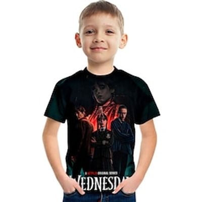 Wednesday Adams T-Shirt Fashion 3D Printed Colorful Shirts For Boys And Girls Lightinthebox
