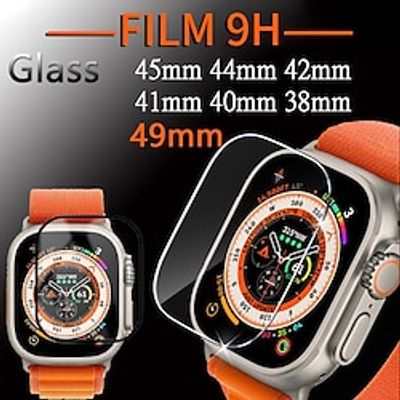 Screen Protector Film for iWatch Ultra/Ultra 2 Series 9 8 7 6 SE 5 4 3 2 1 for Apple Watch 49mm 41mm 45mm 44mm 40mm 42mm 38m Soft / Tempered glass Protective Accessories(3/2/1pcs film) miniinthebox