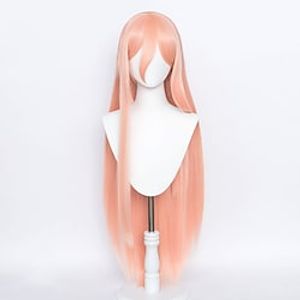 Uniquebe Orange Long Straight Anime Power Wigs Chainsaw Man Cosplay Wig with Power (No Horns) Lightinthebox