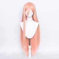 Uniquebe Orange Long Straight Anime Power Wigs Chainsaw Man Cosplay Wig with Power (No Horns) Lightinthebox - thumbnail