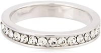Swarovski Elements Women's 18K White Gold Plated Ring - Size US 6 [SWR-022]