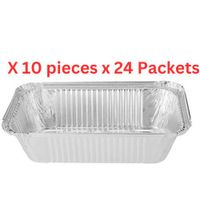 Hotpack Aluminium Container Base With Lid - 10 Pieces